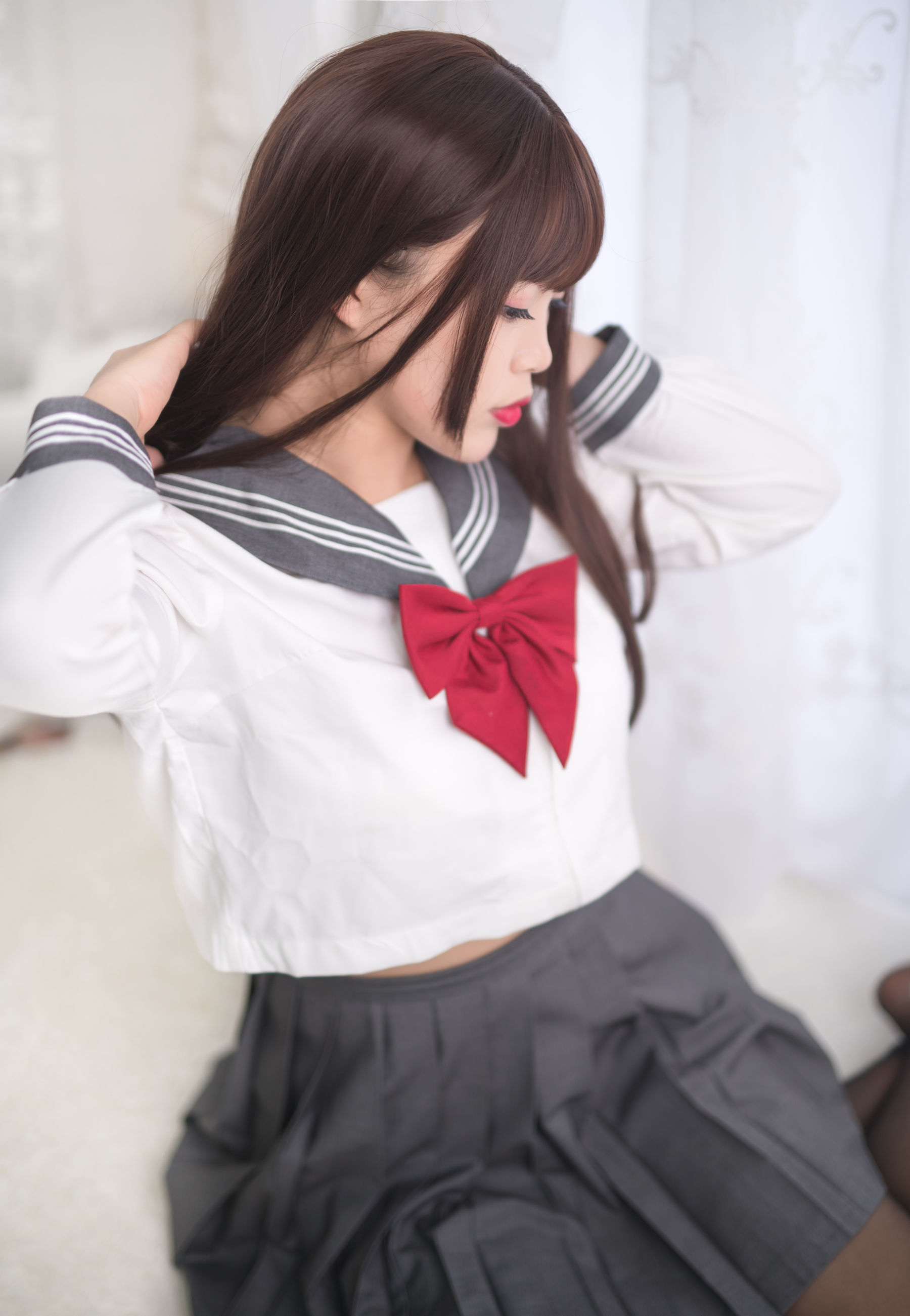 [Cosplay Photo] Cute Miss Sister-Bai Ye--Girl in Black Silk Uniform Page 20 No.d3f101