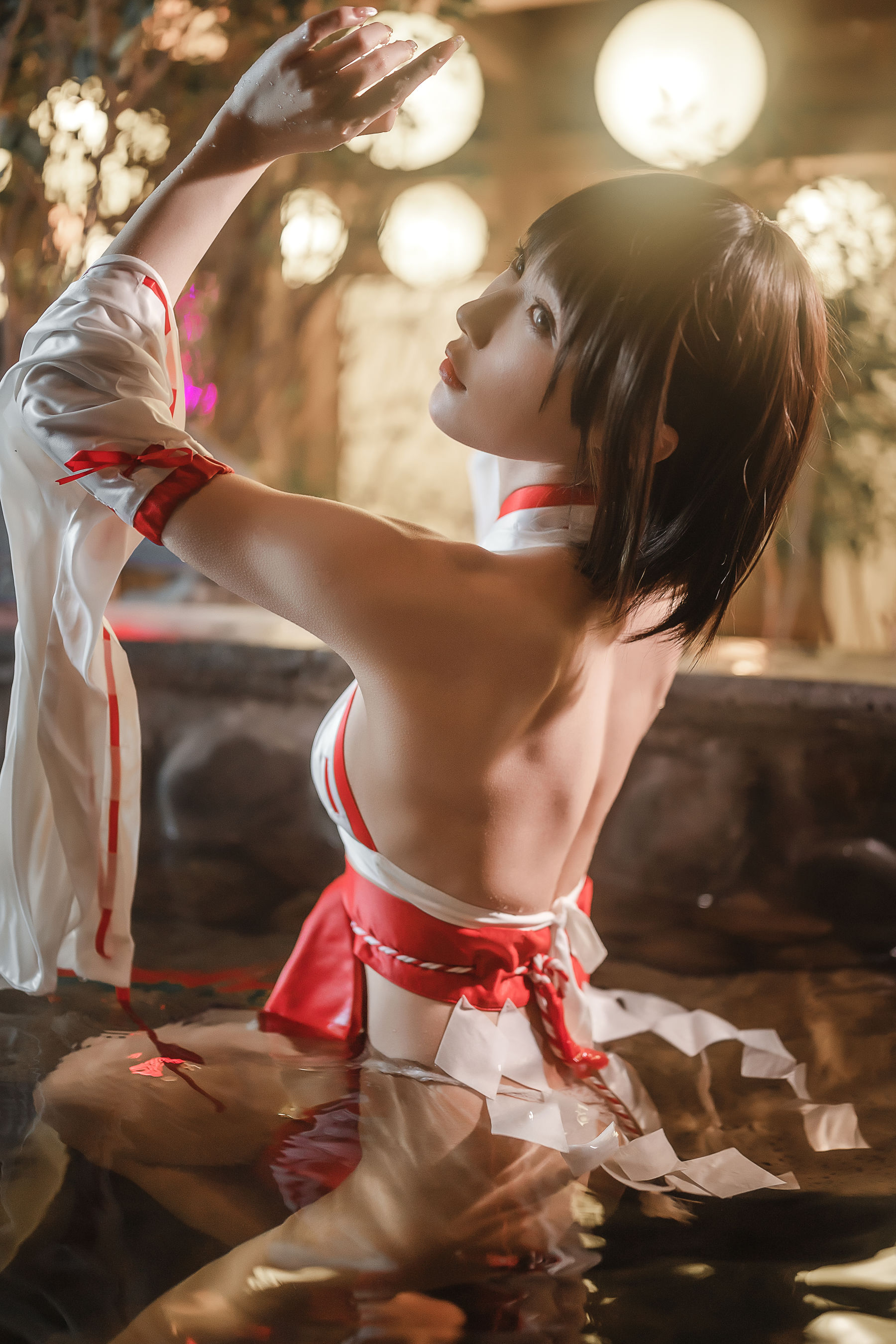 [Net Red COSER Photo] Anime blogger A Bao is also a rabbit girl - Hot Spring Miko Page 1 No.2dbae6
