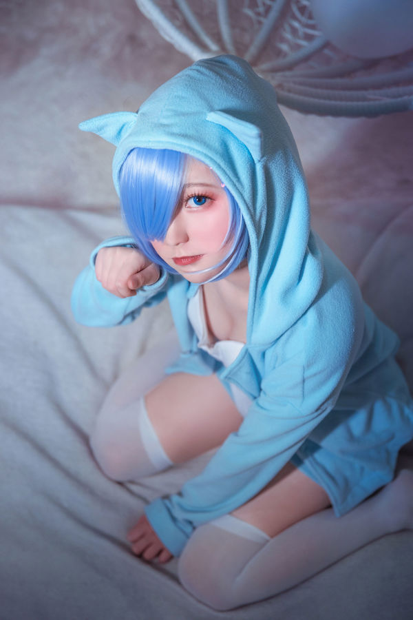 [Foto Cosplay] Blogger di anime Xianyin sic - La vita di RE in un altro mondo da zero Pigiama da gatto Rem